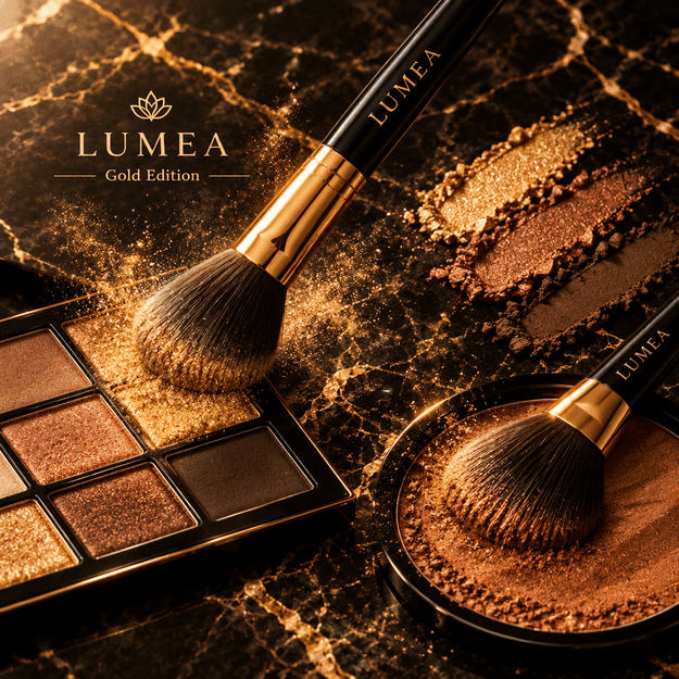 Lumea Tools Gold Edition 12 makiažo teptukų rinkinys