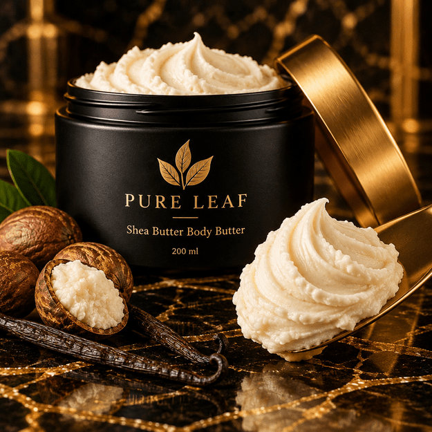 Pure Leaf Shea Butter maitinamasis kūno sviestas