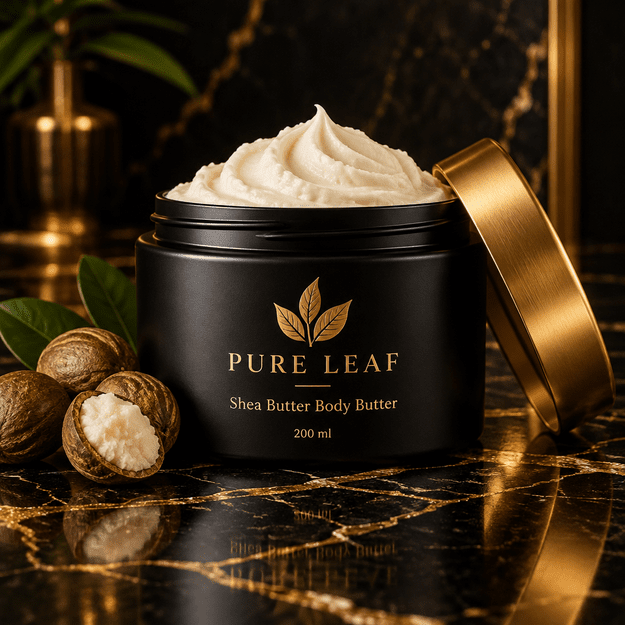 Pure Leaf Shea Butter maitinamasis kūno sviestas