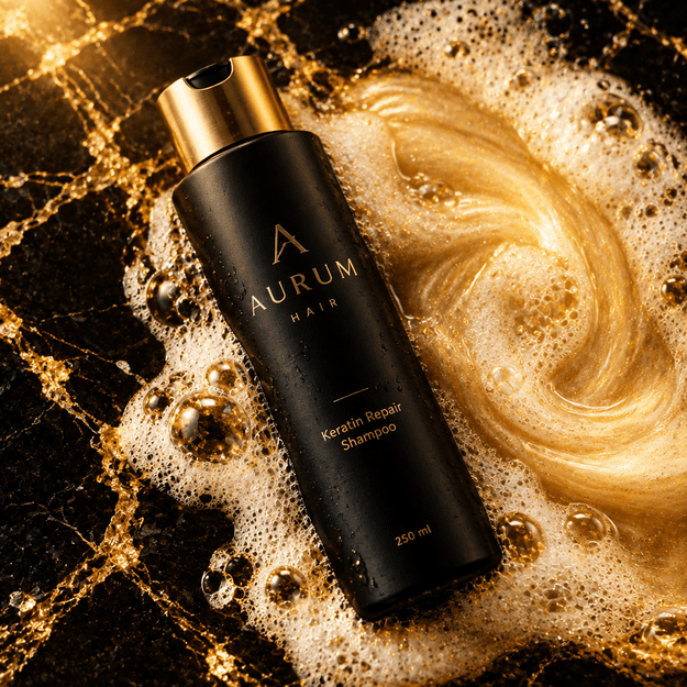 Aurum Hair Keratin Repair šampoon kahjustatud juustele